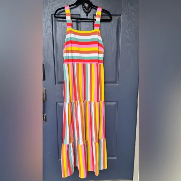 J. Crew Multicolor Striped Maxi Dress - Picture 3 of 11
